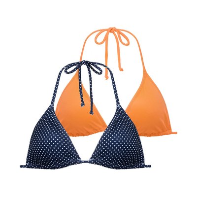 Confezione da 2 reggiseni per bikini triangolo Carrubo DORINA