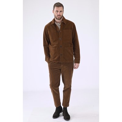 Veste peintre velours bleu MAISON STANDARDS