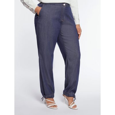 Jean à jambe large en denim léger FIORELLA RUBINO