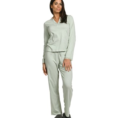 Pyjama femme à manches longues en maille EDEN SENSEI MAISON