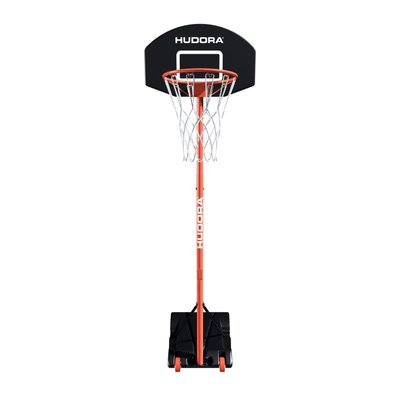 Panier de basket-ball sur pied 205 avec ballon et pompe HUDORA