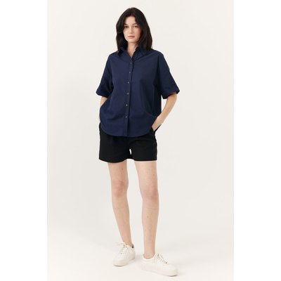 Chemise Addison à manches courtes, col chemise et coupe droite ARTLOVE