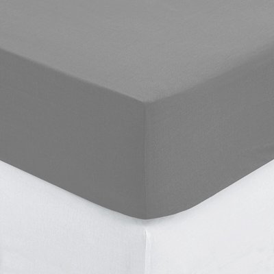 Drap housse coton uni Couleur moderne EDEN