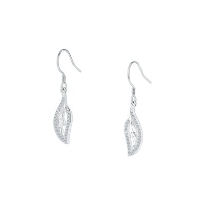 Boucles d'oreilles en argent 925 et cristal CLEOR