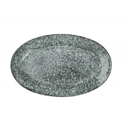 Plat de service ovale grès MADAM STOLTZ