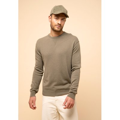NOE pull col rond army en cachemire JUST CASHMERE