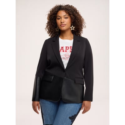Blazer avec inserts enduits FIORELLA RUBINO