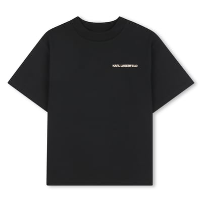 T-shirt en jersey de coton épais KARL LAGERFELD KIDS