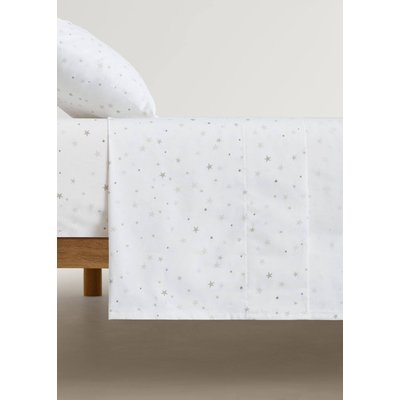 Drap plat enfant percale de coton imprimé lit 90 cm MANGO HOME