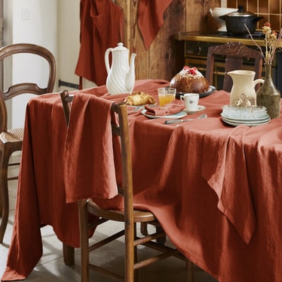 Nappe rectangle en 100% Lin Français EDEN