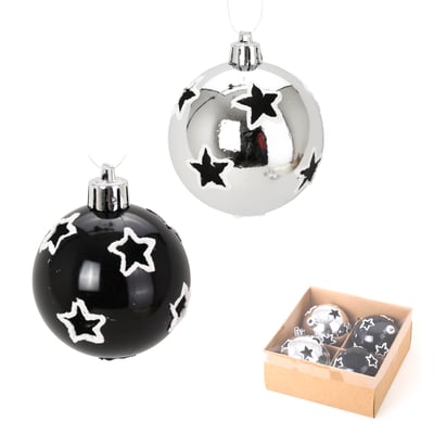 Set de 4 boules de noel shiny EDEN