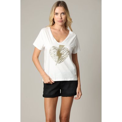 T-shirt LOVERS style rock en jersey de coton avec imprimé LOVERS DEELUXE