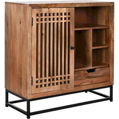Buffet en bois massif, design géométrique RECOLLECTION