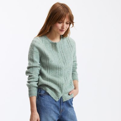 Chaqueta punto verde La Redoute