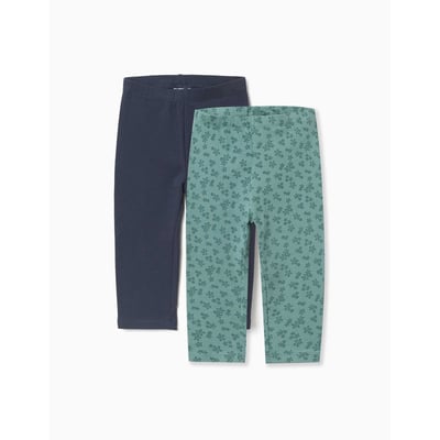 Lot de 2 leggings unis et imprimés ZIPPY