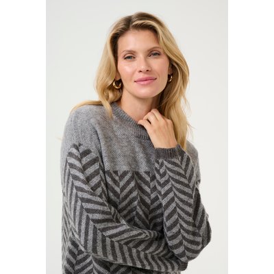 Pullover tricoté BPemilia KAFFE
