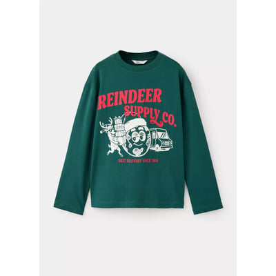 T-shirt en coton imprimé MANGO KIDS