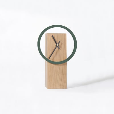 Horloge à poser Cyclock en bois massif DRUGEOT MANUFACTURE