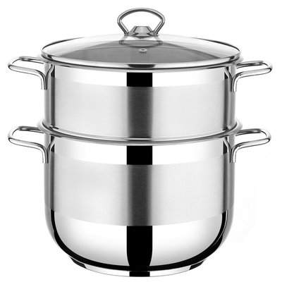 Couscoussier toux feux inox et couvercle en verre 6L WADIGA