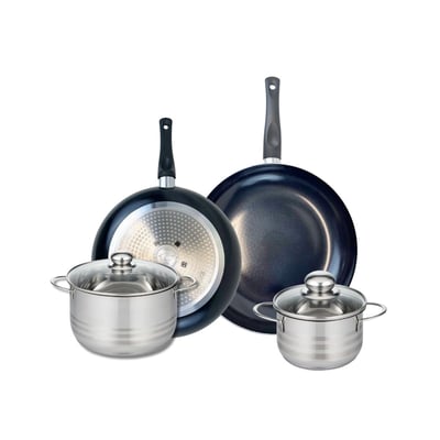 Batterie 2 poêles 28/32cm + 2 faitouts 16/20cm PRIMA BRILLANT ELO