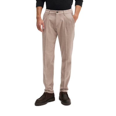 Pantalon modèle Osby Jogger pleats tapered en laine vierge et viscose mélangées MARC O'POLO