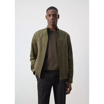Veste bomber effet daim MANGO MAN