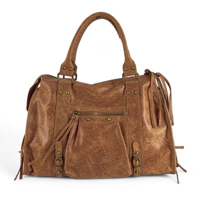Sac à main en cuir brossé mat italien SANDSTORM OH MY BAG