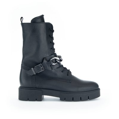 Bottines en cuir lisse à talon décroché GABOR
