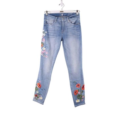 Jean slim en coton - Très Bon État 7 FOR ALL MANKIND