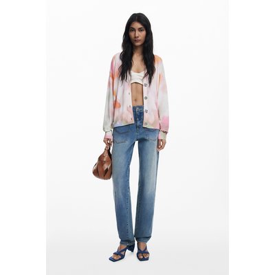 Cardigan à fleurs tie-dye DESIGUAL