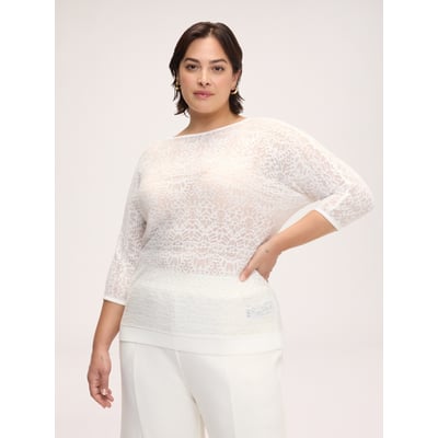 Pull avec motif dentelle FIORELLA RUBINO