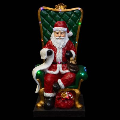 Resin Led Père Noël + Siège 100 cm 20 Led FEERIC LIGHTS & CHRISTMAS