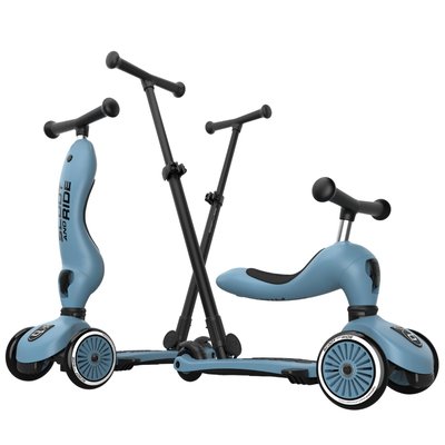 Porteur évolutif en trottinette Highwaykick 1 Push&Go Beige SCOOT AND RIDE