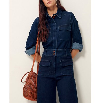 Chemise en jean manches longues GUGGEN SESSUN