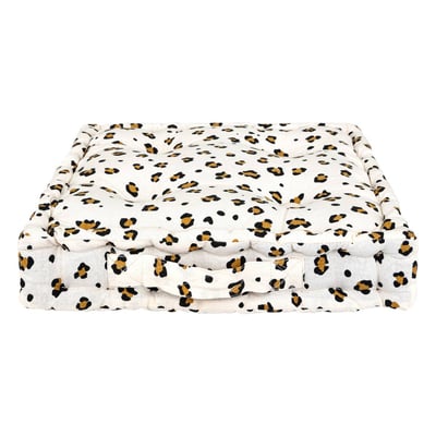 Coussin Enfant Panthère Atmosphera - Décoration Jungle Douce Marron 30x30 Cm