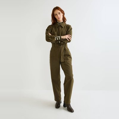 Combinaison pantalon manche longue en coton MONOPRIX