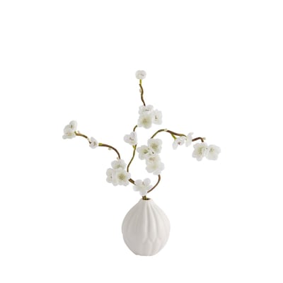 Pot en céramique avec fleurs artificielles NEXT