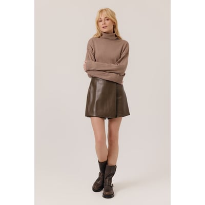 Pull Col Roulé Rayé Talbots - Taupe, Marron, Gris, Noir, Ivoire - Taille XL, Occasion Très Bon état