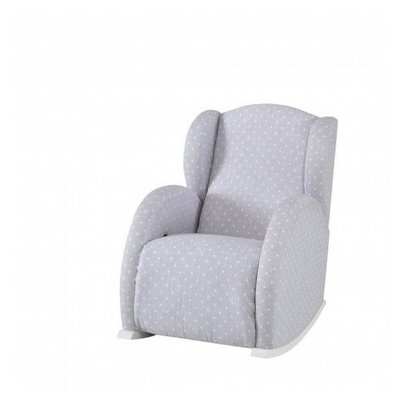 Fauteuil À Bascule Flor Slow System Blanc Galaxy Gris MICUNA
