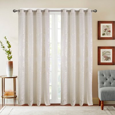 Paire de voilages aux motifs romantiques HOME MAISON