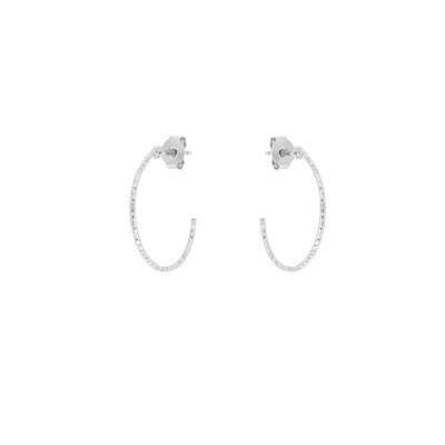 Creoles argent petit modele - disco CAROLINE NAJMAN