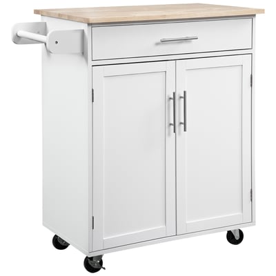 Îlot de cuisine MDF Blanc HOMCOM