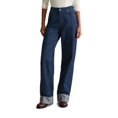 Jeans modèle Tomma large en denim rigide bleu foncé MARC O’POLO DENIM