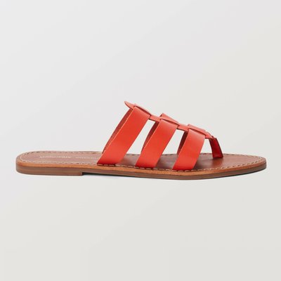 Claquettes en cuir MONOPRIX