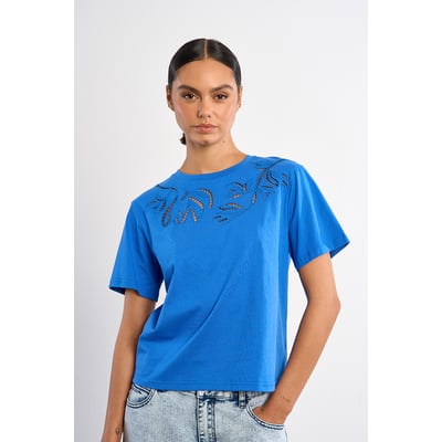 T-shirt décontracté en broderie ajourée LILI SIDONIO