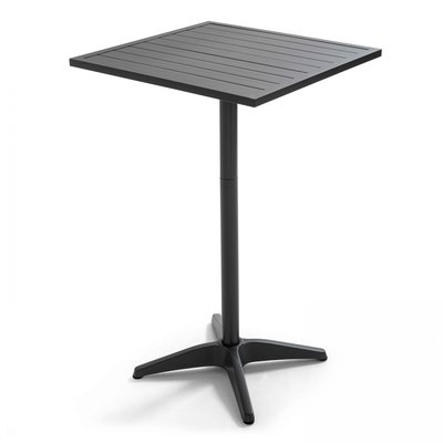 Mange debout carrée en aluminium noir 60x60cm, CARDIFF OVIALA