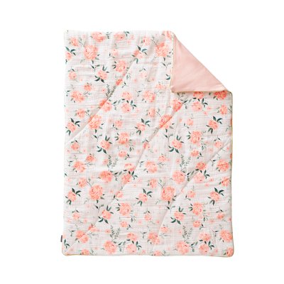Couverture jersey/gaze de coton EAU DE ROSE VERTBAUDET