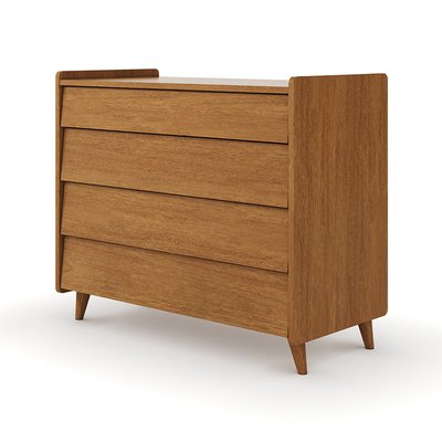 Commode 4 tiroirs Bois massif  PETER AKITEN RETAIL