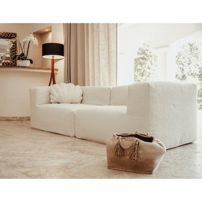 Chauffeuse pour canapé modulable en laine bouclée MX HOME