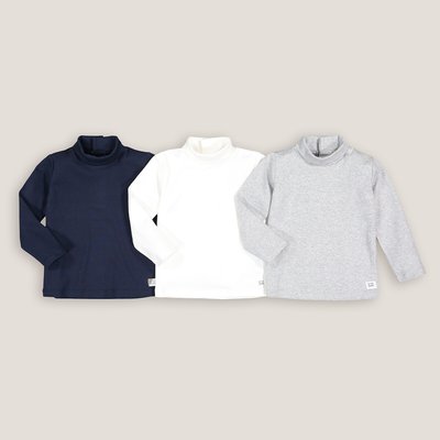 Lot de 3 T-shirts col roulé LA REDOUTE COLLECTIONS